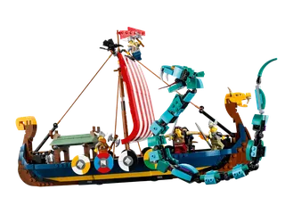 Vikingschip en de Midgaardslang
