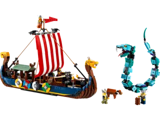 Vikingschip en de Midgaardslang