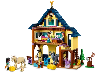 Paardrijbasis in het bos