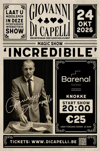 Giovanni Di Capelli - Affiche Magic Show 2026 24 Okt Barenal Knokke-01