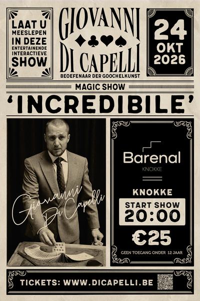 Giovanni Di Capelli - Affiche Magic Show 2026 24 Okt Barenal Knokke-01