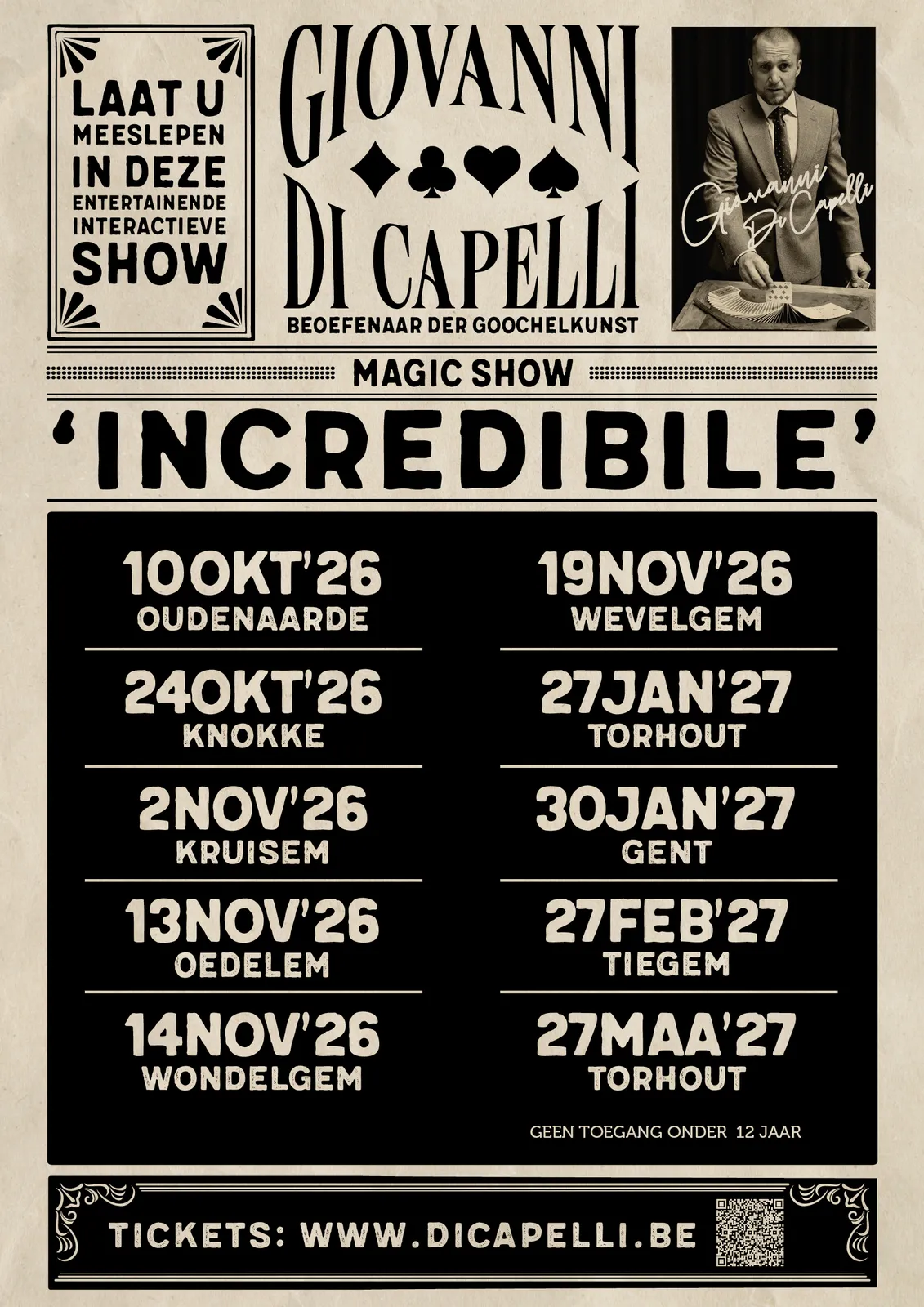 Giovanni Di Capelli - Overzichtsaffiche 2026-2027