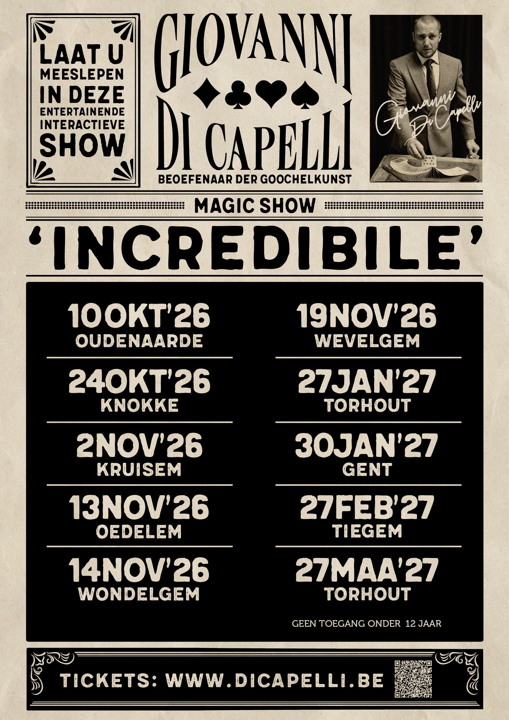 Giovanni Di Capelli - Overzichtsaffiche 2026-2027